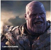 Thanos snapping fingers